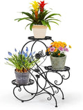 3-Tiers Metal Plant Stand Indoor, Heavy Duty Flower Pot Stands for Multiple Plant, Anti-Rust Iron Plant Pot Shelf, Stable Plant Holder, Ladder Plant Pot Holder for Living Room Patio Boho Home Decor for Gardening Visit the HLC Store