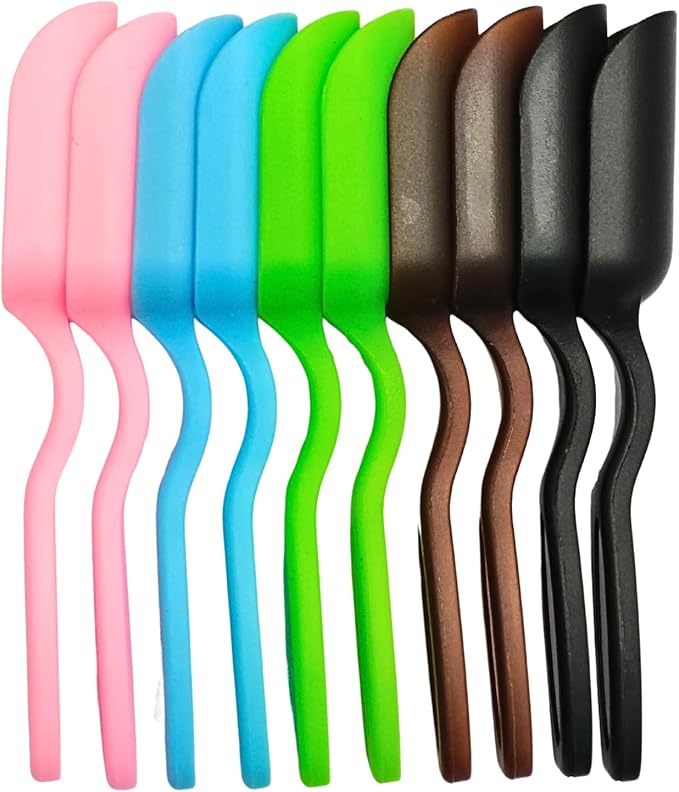 10Pcs Yueeer Mini Shovel,Plastic Mini Gardening Shovel Spoons Soil Scoops,Succulent Sand Scoops/Coffee Beans，Small Mini Potting Scoop Plant Flower Cultivation Digging Transplanting Tools (5-Colors)