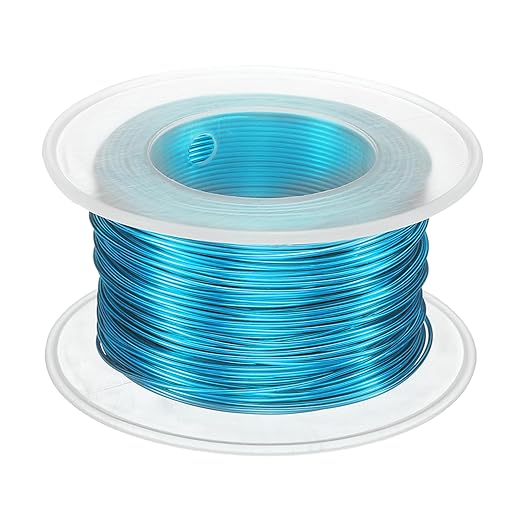 HARFINGTON Bonsai Wire Anodized Aluminum Training Wire Roll 0.8mm Gauge 98ft Length Bendable Bonsai Tree Kit for Garden, Horticulture, Landscape, Planting, Sky Blue