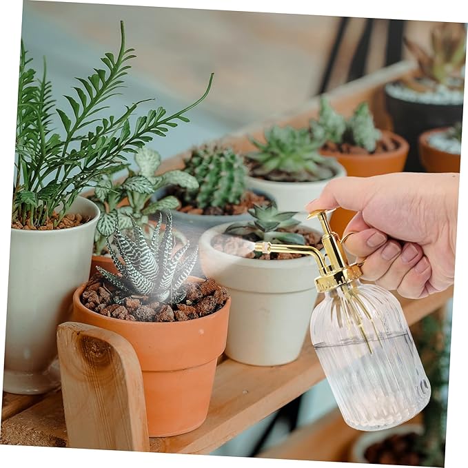 350ml Vintage Glass Spray Bottle for Indoor and Outdoor Plant Care Large Capacity Water Mister Adjustable Nozzle for Gardening and Floral Arrangements