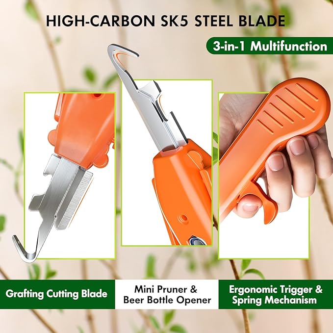 Mini Pruner Pro - 1cm/0.4 inch Precision Pruning & Fruit-Picking Snips with Protective Flip Cover