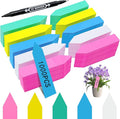 Plant Markers Garden Labels 1000 Pcs Plastic Plant Labels Name Tags with Permanent Marking Pen for Seedlings Outdoor Nursery Garden Identification Stakes Tags Pot Marker 5 Colors