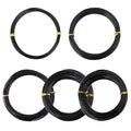 5 Roll Anodized Aluminum Bonsai Training Wire Kit with Bag, Black Bonsai Training Wire, Plant Wire Kit for Bonsai Artists & Beginners by Biugaaufai (1.0mm, 1.5mm, 2.0mm, 2.5mm, 3.0mm,5-Size 328 Feet)