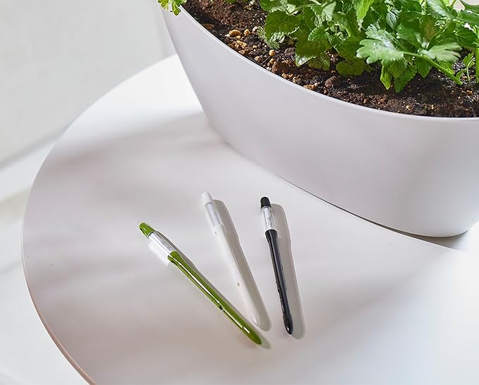 Sustee Aquameter - Medium - Black - Leave-in Soil Moisture Meter for Potted Plants - Plant Water Sensor - Refillable