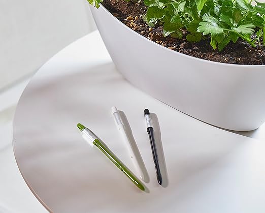 Sustee Aquameter - Medium - Black - Bundle of 4 - Leave-in Soil Moisture Meter for Potted Plants - Plant Water Sensor - Refillable