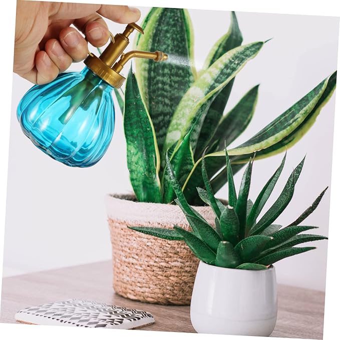Milisten 2pcs Retro Glass Plant Mister Spray Bottle Ergonomic Design for Precise Watering of and Bonsai Sprayers Gold Bronze Nozzles for Indoor Plant Care