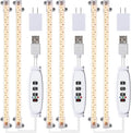 Hywyimlait 13 Inches Strip Growing Lamp for Indoor Plants, 3500K Full Spectrum LED Grow Light Strips with Auto ON/Off, 3/9/12H Timer & 10 Dimmable Levels for Green House Succulent (2 Head×3 Pack)