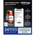 Cloud Tags - Programmable QR Code Stickers | Pack of 24 | Write, Scan & Store | No App or Subscription Needed | Multipurpose, Secure, and Easy-to-Use Tags for Organization, Lost & Found, and More