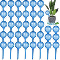 Pinkunn 36 Pcs Plant Watering Globes Plastic Self Watering Bulbs Automatic Plant Watering Devices Self Watering Planter Insert Small Plant Waterer for Garden Indoor and Outdoor Plants Flowers (Blue)