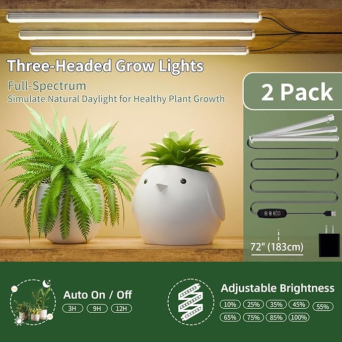 BACEKOLL Plant Stand Indoor with Grow Lights, 6 Tiered Metal Plant Shelf, 55" Large Plant Stand for Indoor Plants Multiple, Corner Plant Holder Display Shelf, Tall Plant Rack for Living Room, Patio