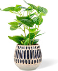 Ceramic Planter 4 Inch Plant Pots Indoor Outdoor Succulent Plant Pot Flower Pots Mid-Century Planter Ceramic Pot