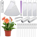 Yaocom 50 Pcs Aluminum Plant Tags Metal Plant Labels with 50 Metal Wires 30 Rod 1 Lettering Pens Tree Markers Double Sided Waterproof Tree Tags for Outdoor Indoor Gardening Labeling