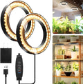 Mosthink 6.3" Ceiling Grow Lights for Indoor Plants, 144 LEDs Plant Light Full Spectrum, Under Cabinet Growing Lamp with Auto Timer, 10 Dimmable Levels, 3 Modes with Transparent Cover,Corded