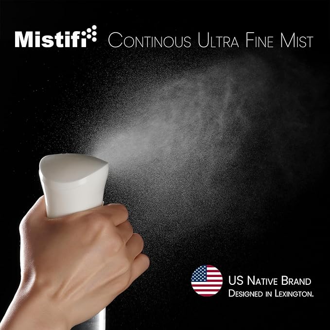 Mistifi Continuous Ultra Fine Mist Spray Bottle – Refillable Water Mister for Hair, Hairstyling, Barber, Salon, Plants, Cleaning, Skincare – (350ml 1Pc, Transparent bottle)