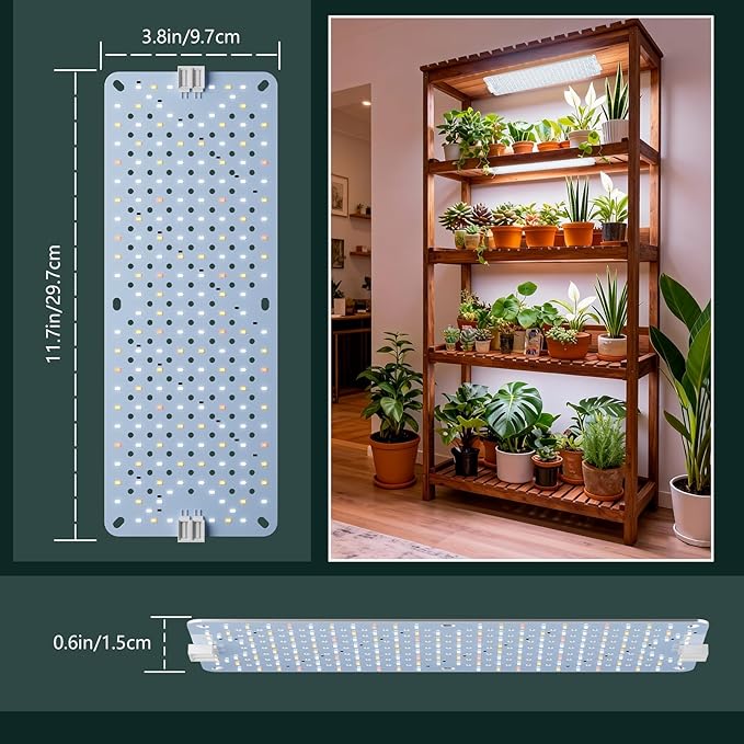 Grow Lights for Indoor Plants Full Spectrum,High PPFD 1920LEDs Plant Lights with 4/8/12/16/20H Timer, Flexible Series & Parallel Connection for Indoor Growing(10 Pack)