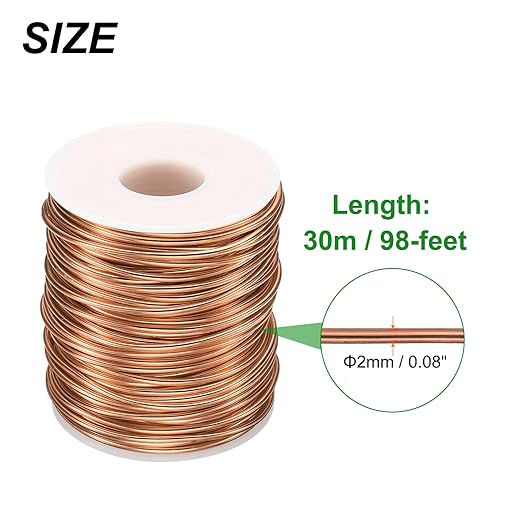 HARFINGTON Bonsai Wire Anodized Aluminum Training Roll 2.5mm/10 Gauge 66ft Length Bendable Bonsai Tree Wire for Garden, Horticulture, Landscape, Planting, Rose Gold
