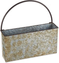 DII Galvanized Planter Collection Wall Hanging, Rectangle, 14.5x4x14.5, Iron