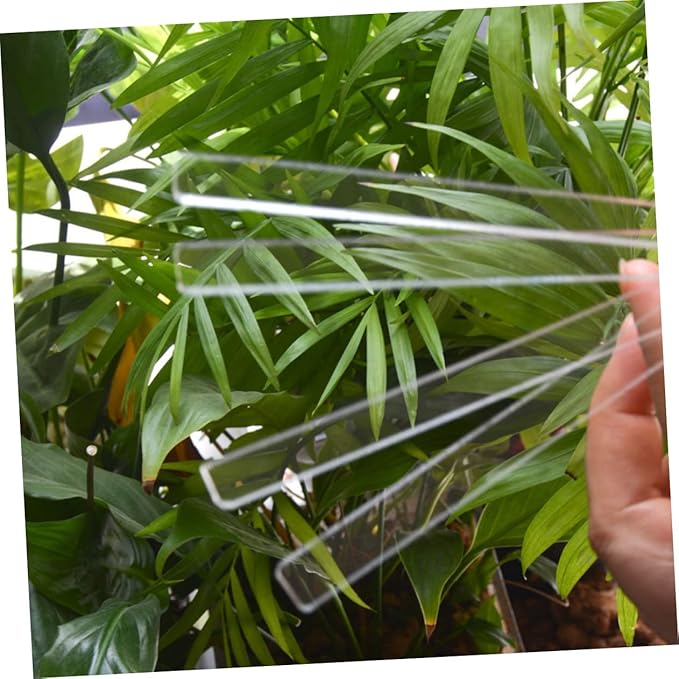 CANIGHT 72pcs Acrylic Plant Labels Durable Garden Markers for Flower Pots Succulents and Gardens Easy to Insert Lightweight and Portable for Home Gardening
