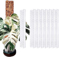 8 Pcs 17 Inch Plastic Moss Pole for Plants Monstera,Designed Specifically for Climbing Plants, Stackable Plant Support for Indoor Plants