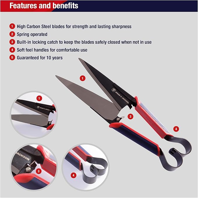 Spear & Jackson Razorsharp Topiary Shears – Precision Garden Shears for Pruning, Shaping, and Trimming Plants