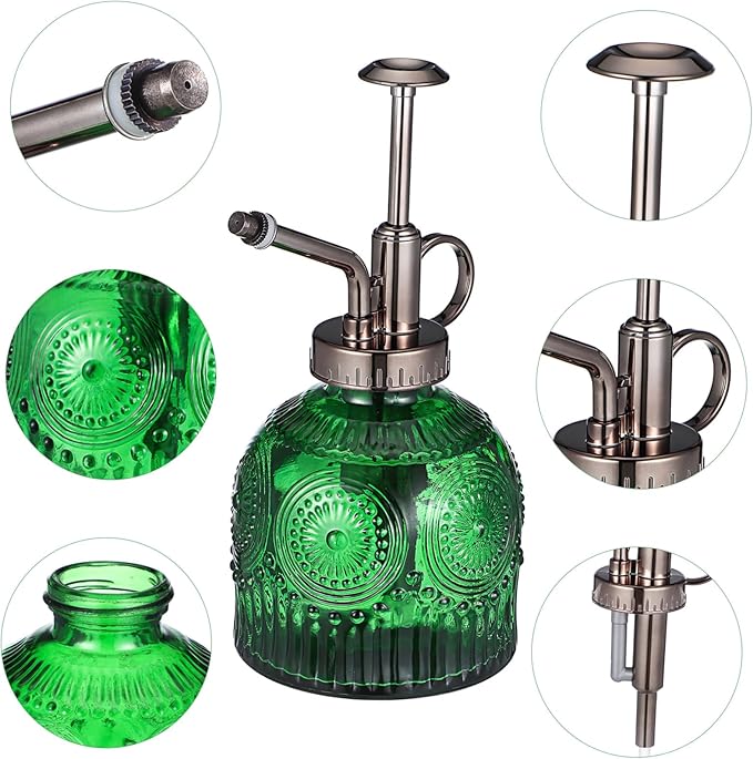 Glass Plant Water Sprayer Mister Spray Bottle for Home Use Indoor Herb Garden Spraying Device