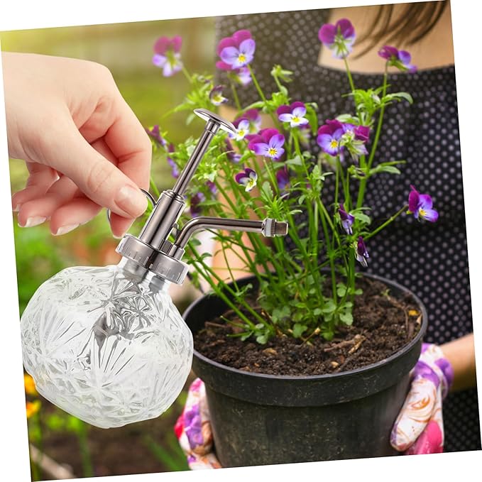 Vintage Relief Glass Sprayer Watering Bottle for Plant Misters Bonsai Indoor Outdoor Use