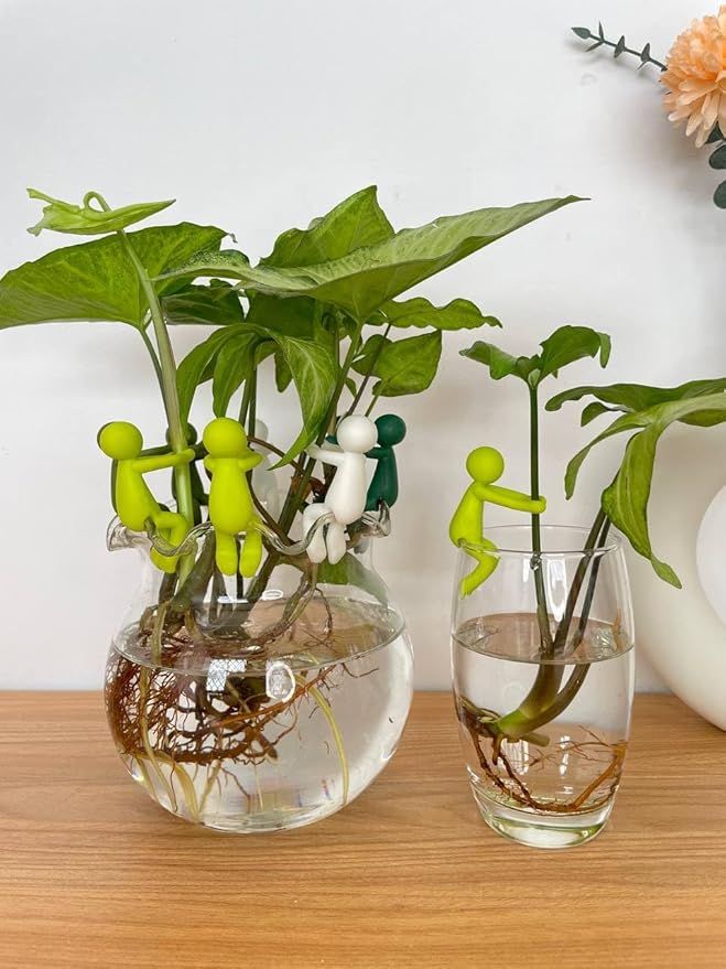 Plant Propagation Buddy – Plant Cutting Holders for Sprouts, Stems & Shoots, Cute & Sturdy Plant Supports for Indoor Gardens & Propagation Stations, for Plant Lovers (4 Colors, 12pcs)