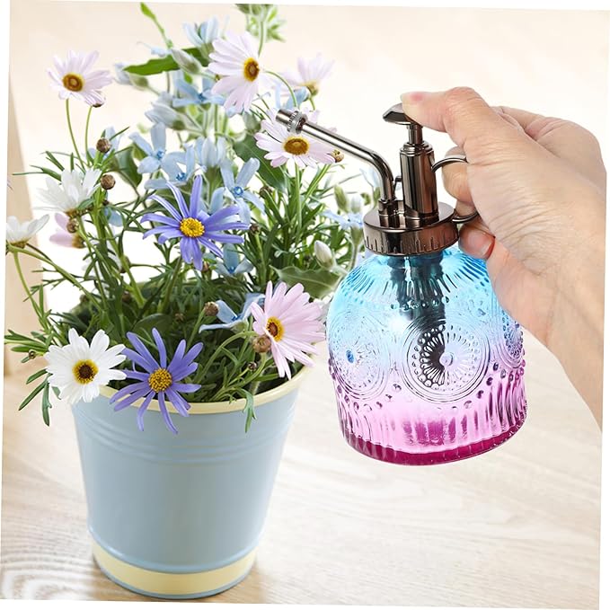 Mikikit Refillable Small Watering Can Garden Sprayer Bottle Vintage Decor House Warming