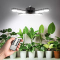 SANSI Grow Light for Indoor Plants, 80W 8000 Lumen High PPFD Full Spectrum Plant Light with Remote Timer, Dimmable, E26 Base, Folding Wings for Middle Large Plants Greenhouse