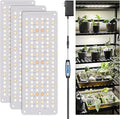 Garpsen Grow Lights, 414 LEDs Grow Lights for Seed Starting with UL Adapter, 3 Color Modes & Auto Timer 6/12/16H, Large Area Illumination Grow Lamp Panel for Indoor Plants, Veg and Bloom(3Panels)