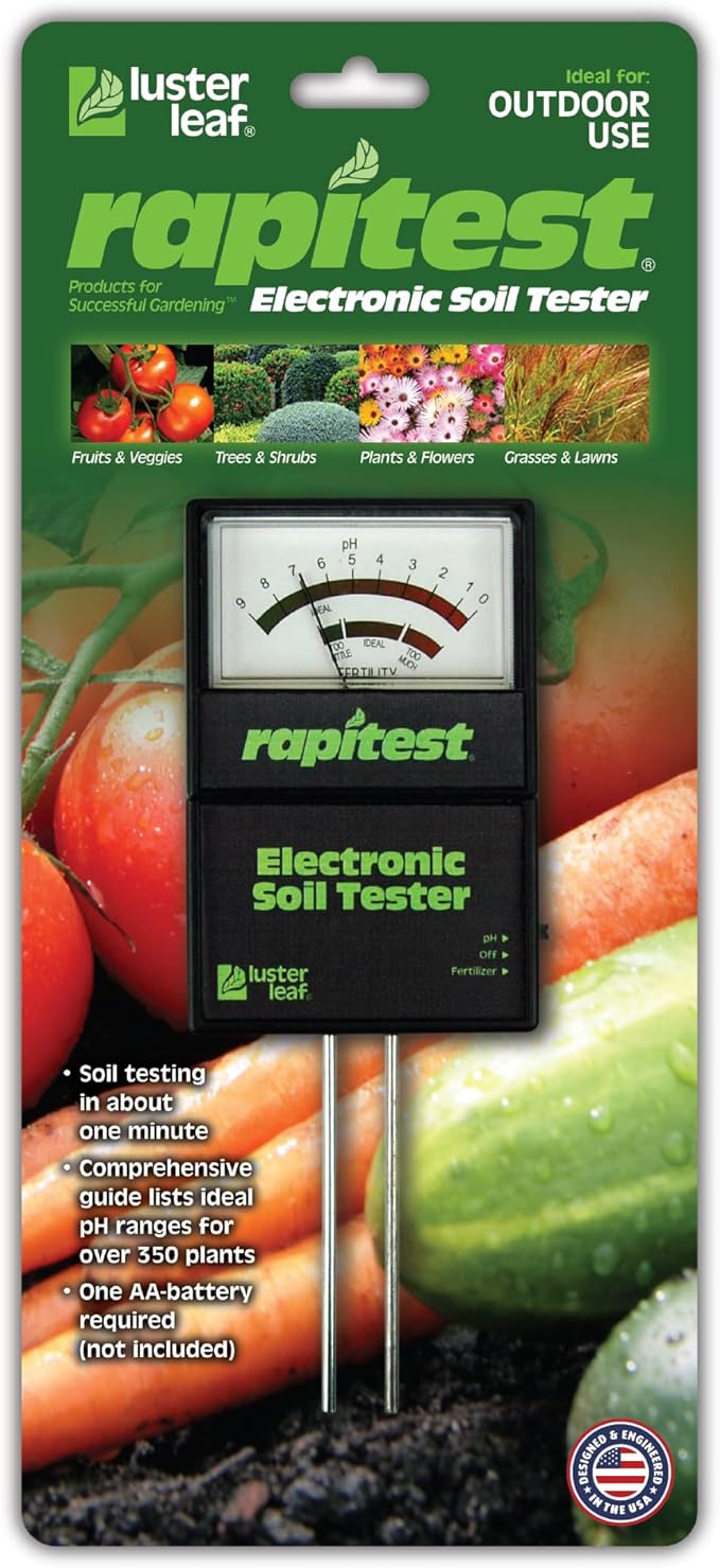 Luster Leaf 1860 Rapitest Electronic Soil Tester, Black