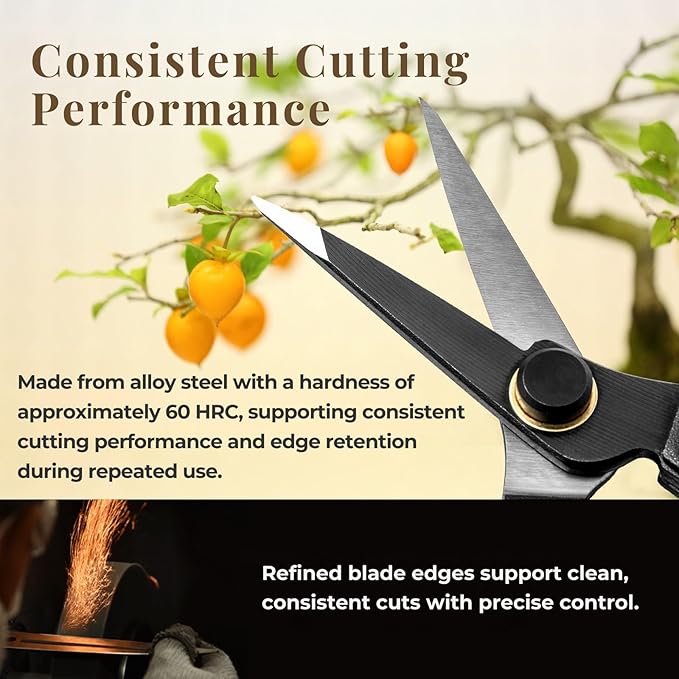 Wablade Japanese Single Blade Pruning Shears, Hand Pruner for Thicker Stems & Controlled Cutting, Garden Shears for Plants & Shrubs, 0.4" (10 mm), Made in Japan (Single-blade)