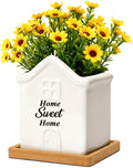 T4U House Warming Gifts New Home, 3.5 Inch Succulent Pots Home Sweet Home, Housewarming Gifts Small Pots for Plants, New Home Gift Ideas for New Apartment
