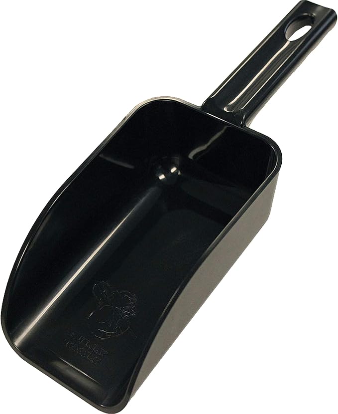 Bully Tools Poly Hand Scoop - 3.5 Inch Hand Scoop for Sand, Soil, Bird Feed, Dogfood, & Other Materials - Multipurpose Large Scooper for Everyday Tasks in Greenhouse, Garden & Home - Made in The USA