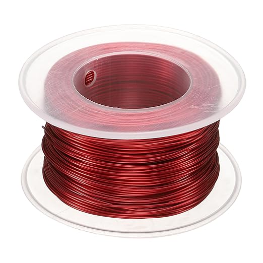 HARFINGTON Bonsai Wire Anodized Aluminum Training Wire Roll 0.8mm Gauge 98ft Length Bendable Bonsai Tree Wire for Garden, Horticulture, Landscape, Planting, Red