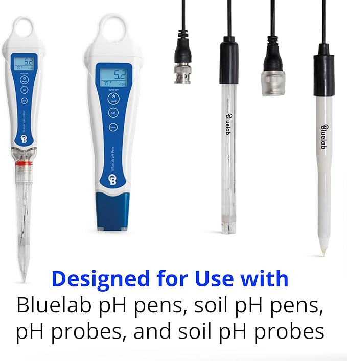 Bluelab KCl Storage Solution for pH Probes and Pens, for Maintaining, Hydrating, and Storing pH Meters, Made in the USA (120ml / 4.5 fl. oz)