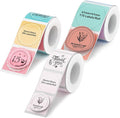 NIIMBOT Thermal Label Tape 3 Rolls, Compatible with B1 B21 B31 Label Maker | Multi-Size Pack, 34x34mm, 41x41mm, 26x26mm Colorful | for Address, Jar, Gift, Logo & File Organization Stickers