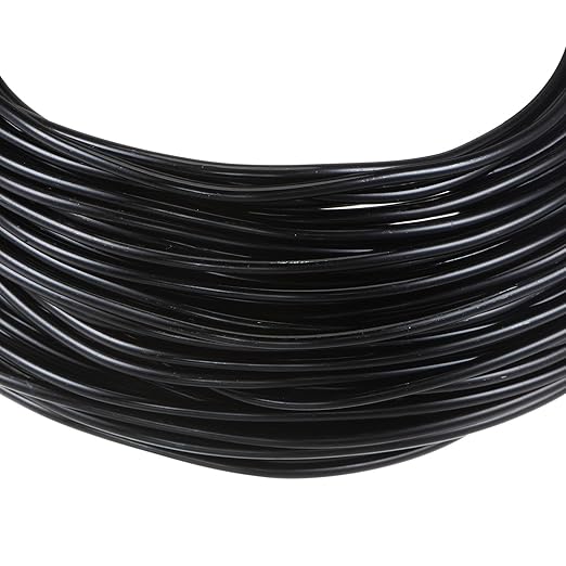 HARFINGTON Bonsai Training Wire 2mm Total 20mm 66 Feet Anodized Aluminum Wire Corrosion Resistant Garden Wire for Plants Bonsai Trees Shaping Bending Indoor, Black