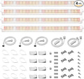 Spider Farmer 1FT LED Grow Lights for Indoor Plants,Light Strips for Shelves,Full Spectrum IP65 Waterproof Supplemental Light Bars for Grow Tent Indoor Greenhouse Plant Seedling Veg Flower,4-Pack