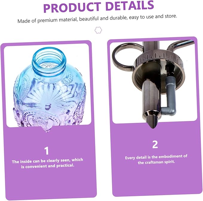 Mikikit Refillable Small Watering Can Garden Sprayer Bottle Vintage Decor House Warming