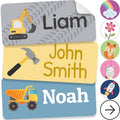 Personalized Name Labels for Kids (70 Labels) - Durable & Waterproof Custom Name Stickers for Clothing Tags, School Supplies, Camp & Daycare - Heavy Duty (1.2”x0.5”)