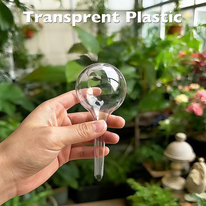 Plant Self Watering Devices – Automatic Watering Bulbs Self-Watering Stakes for Houseplants, Garden & Hanging Baskets Plant, Auto Waterer Globes Ideal for Vacation & Busy Schedules