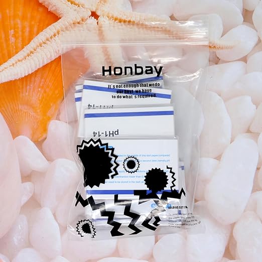 Honbay 10 Pack 800 Pieces PH Test Strips Universal Litmus Indicator Full Range 1-14 pH Testing Paper Universal pH Test Litmus Paper pH Testing Strips for Water Wine Saliva Urine Soil Food Fish Tank