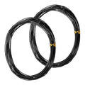 M METERXITY 2-Rolls 1mm Bonsai Training Wire, 32.8 Feet Total Anodized Aluminum Bonsai Wires for Bonsai Tree Shaping/Branches Fixing/Trunk Holding/DIY Crafting [16.4ft Each, Black]