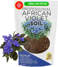 Professional African Violet Soil Mix Large 2.2 Quarts Ready to Use, Premium Potting Soil for African Violet Plants Indoor Flowering Soil, Peat Moss Coco Coir Perlite Dolomite Made in USA
