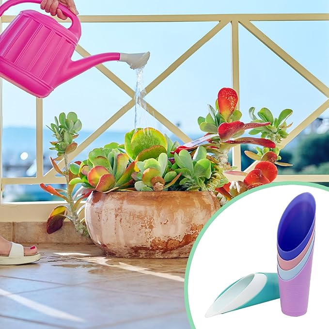 9 Pcs Bonsai Soil Scoops Plastic Garden Soil Scoops Succulent Soil Scoop Colorful Small Soil Scoops Gardening Tools for Plant Flower Succulent (Colorful)