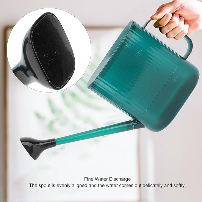 Yosoo Health Gear Watering Can for Indoor and Outdoor Plants, Large Long Spout with Removable Stainless Steel Sprinkler Head, Modern Small Garden Watering Can for Houseplants, Bonsai, Flowers (Green)