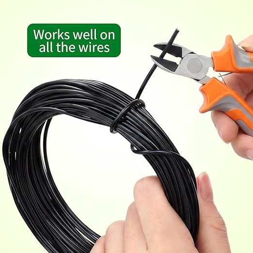 Mudder 5 Roll Aluminum Bonsai Training Wire Tree 160 Feet Total with Bonsai Wire Cutter Anodized Training for Holding Branches Small Trunks(1/1.5/2.0mm,Colorful)
