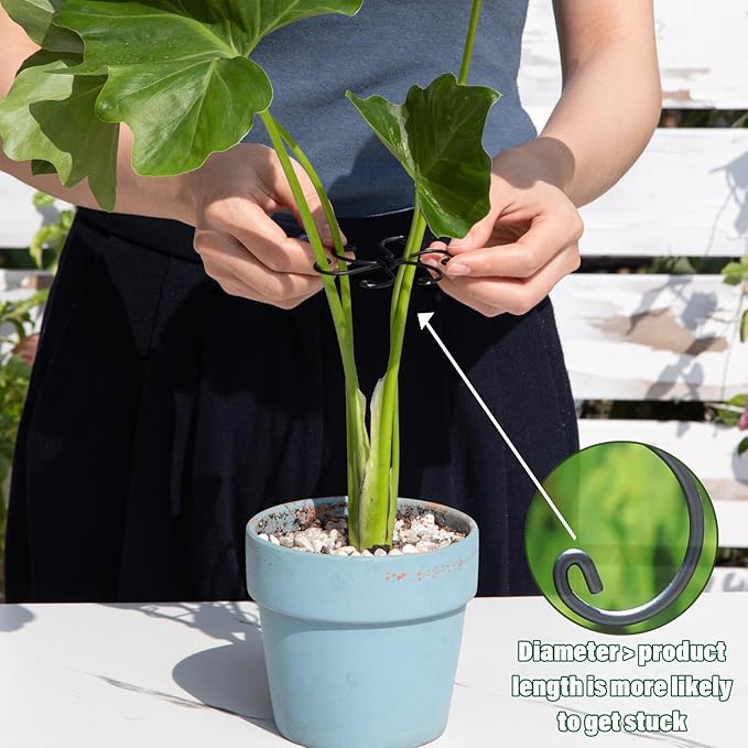 Yohsnor Monstera Plant Stem Support Set - 2.75x2.75 inches 5 Durable Fishbone Design Stabilizers for Indoor Climbing Plants - Perfect Leaf Holders & Gifts for Plant Lovers