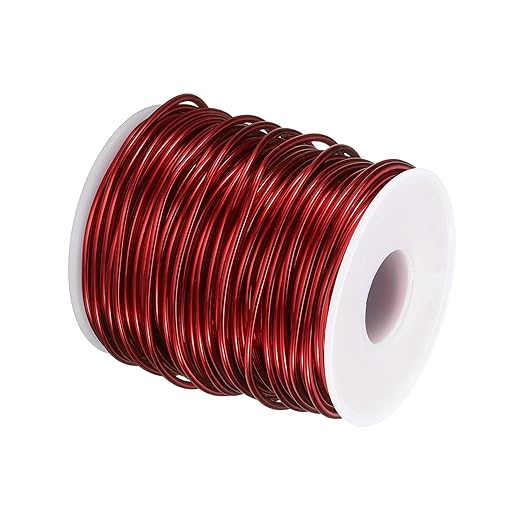 HARFINGTON Bonsai Wire Anodized Aluminum Training Wire Roll 2mm/12 Gauge 98ft Length Bendable Bonsai Tree Wire for Garden, Horticulture, Landscape, Planting, Red